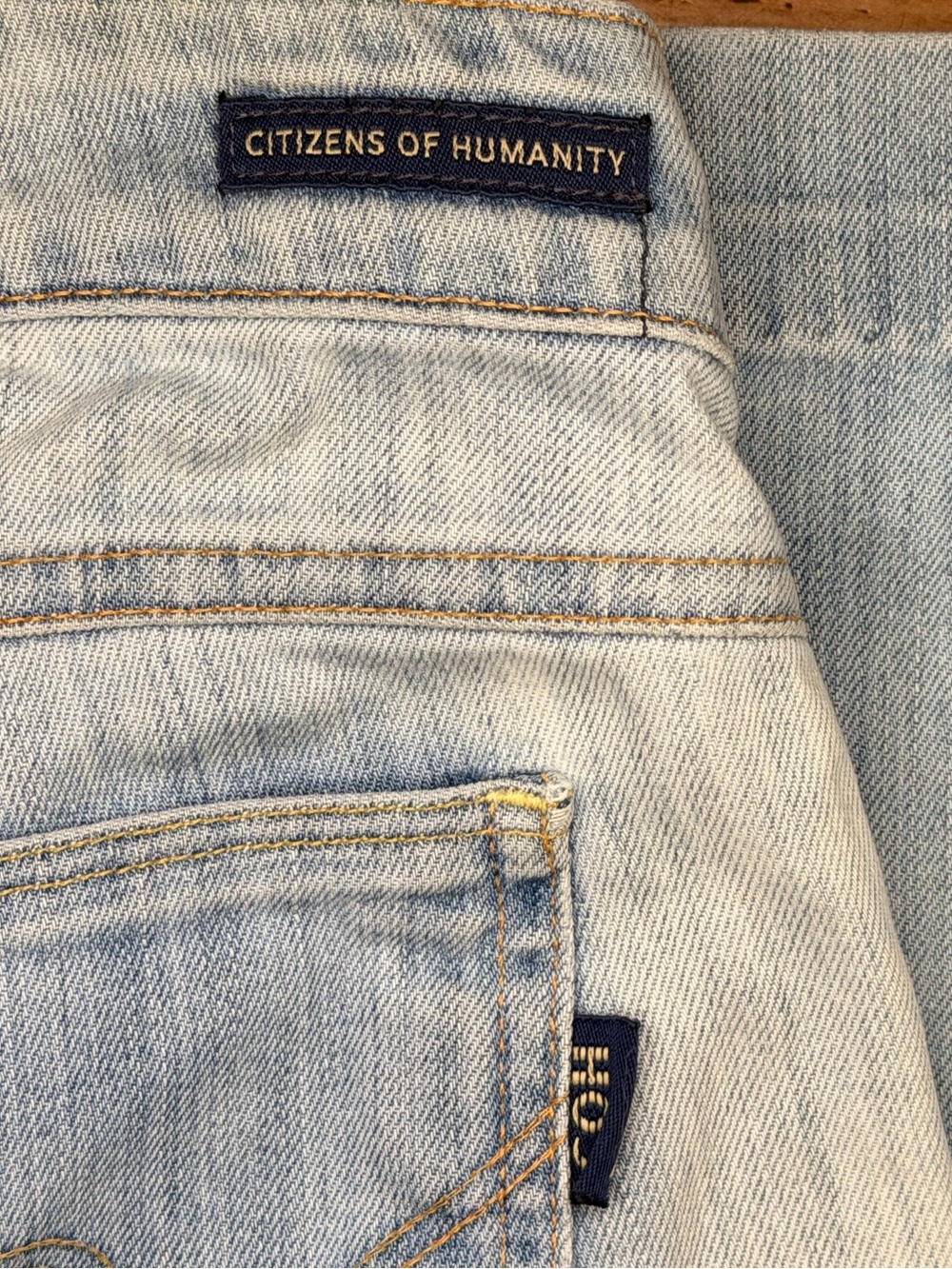 Citizens Of Humanity Light Wash Wide Leg Jeans